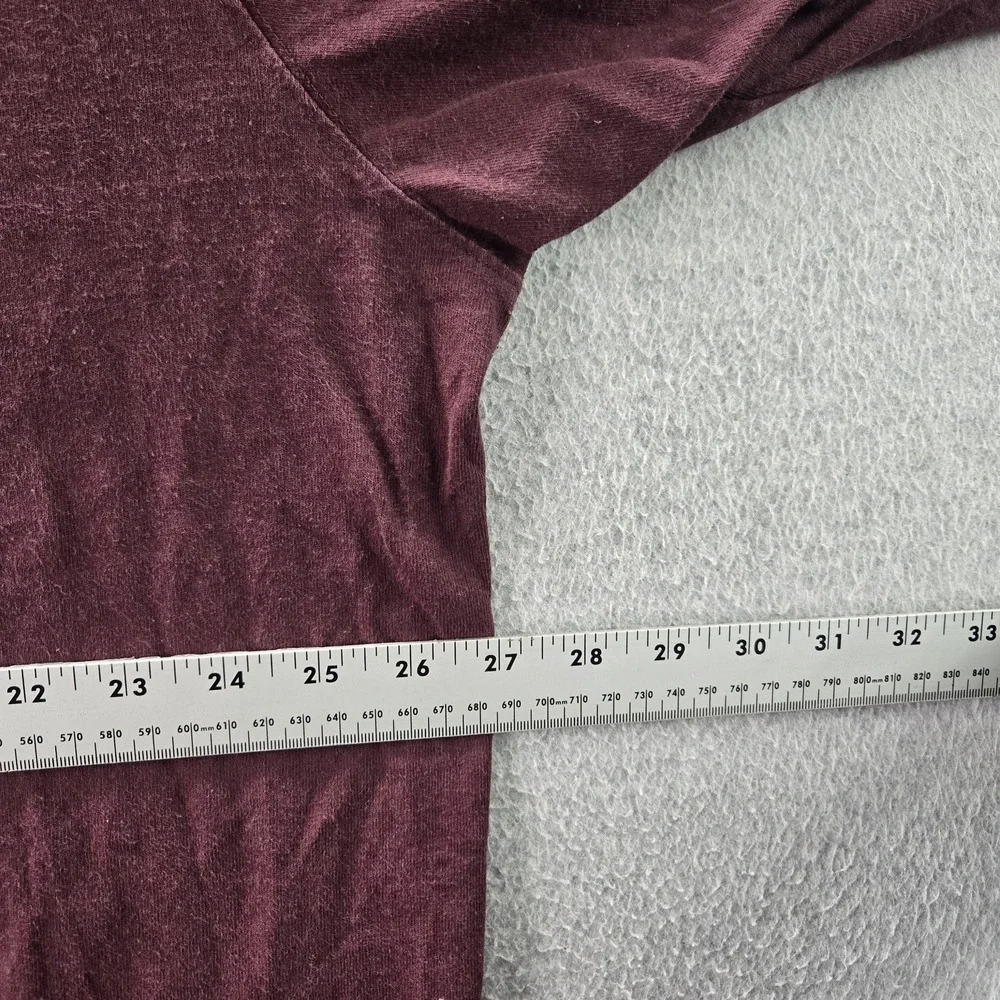 Carhartt‎ Men Shirt 2XL Burgundy K231 Long Sleeve Pocket Shirt Logo Loose